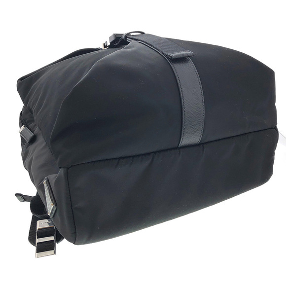 Prada Tesut Montana Backpack Nylon Rucksack Black Shoulder Bag - Picture 3 of 10